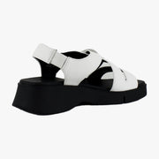 Bright White Pebbled Leather
