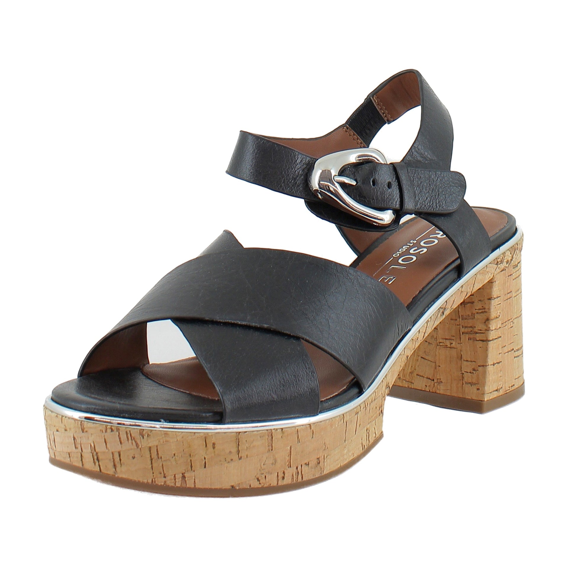 Black Burnished Leather