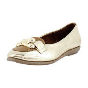 Gold/Tan Faux Leather