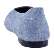 Blue Jean Denim Suede