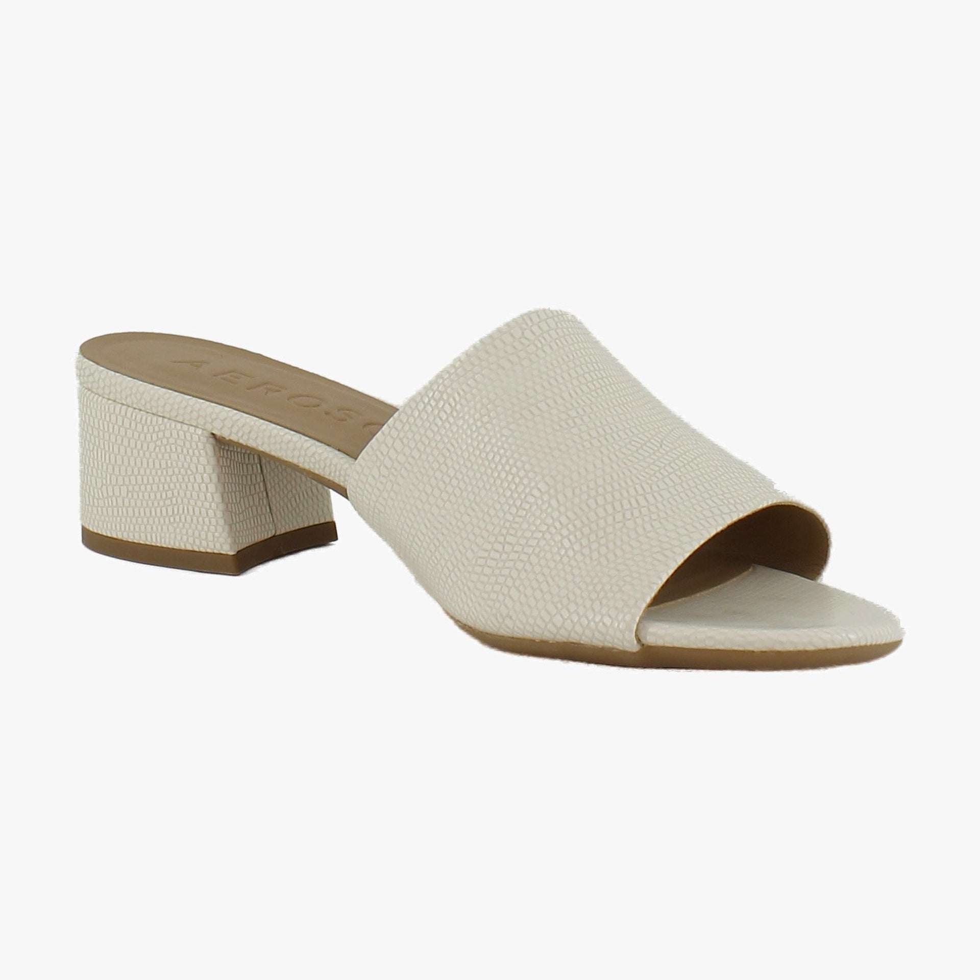 Eggnog Lizard Embossed Faux Leather