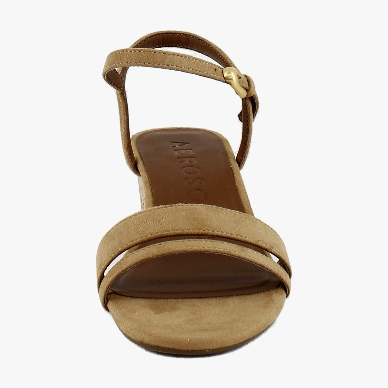 Tan Faux Suede/Cork Heel