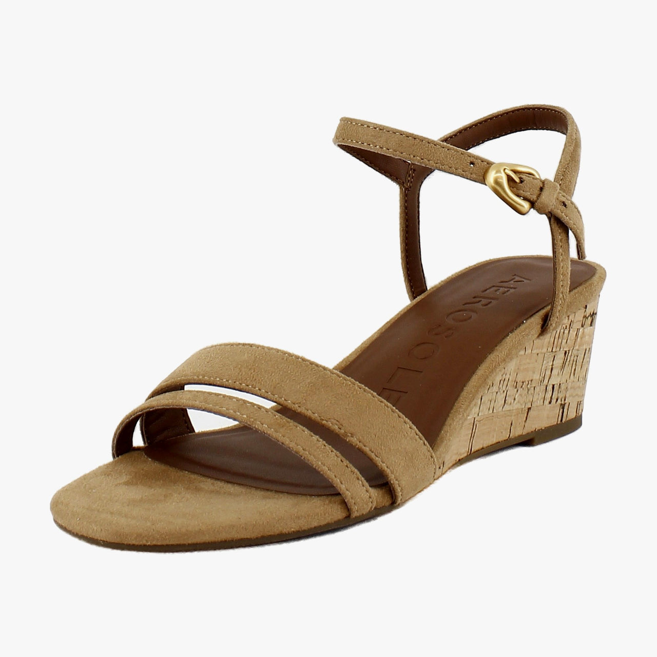 Tan Faux Suede/Cork Heel