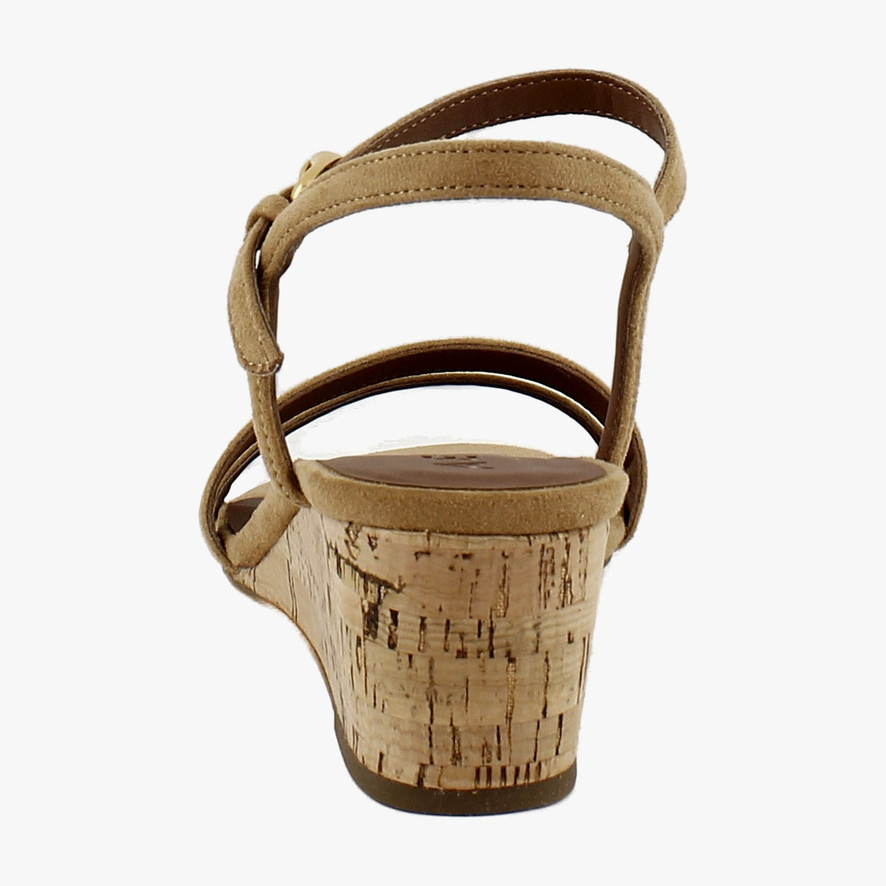 Tan Faux Suede/Cork Heel