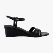 Black Patent Faux Leather