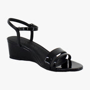 Black Patent Faux Leather