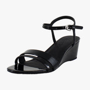 Black Patent Faux Leather