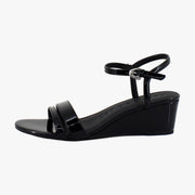 Black Patent Faux Leather