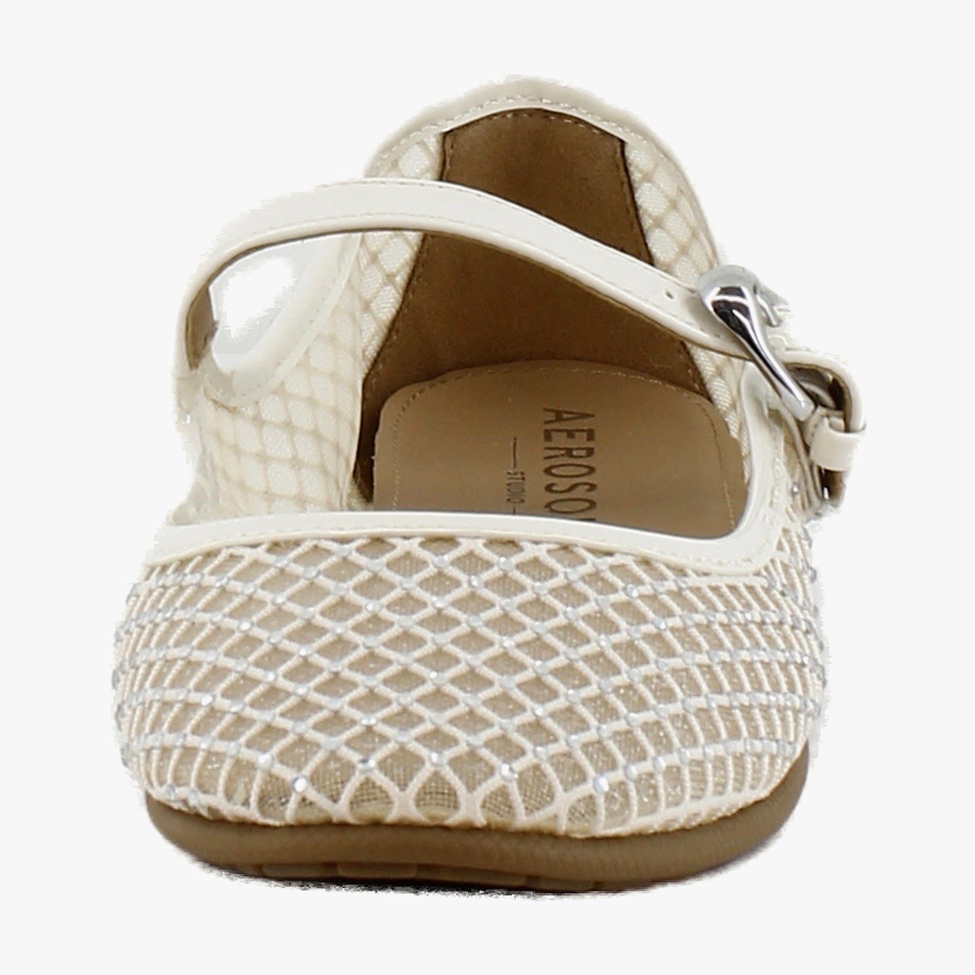 Crystal/Eggnog Mesh Fabric