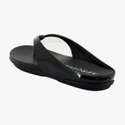Black Patent Faux Leather