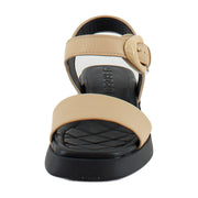 Beige Bisque/Black Faux Leather
