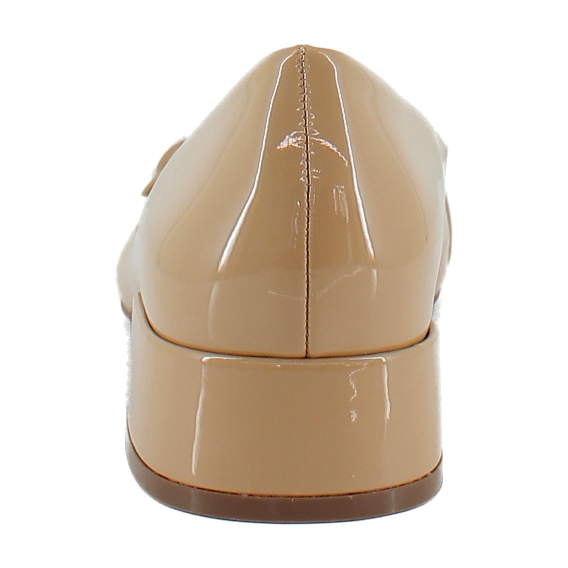 Beige Bisque Patent Faux Leather