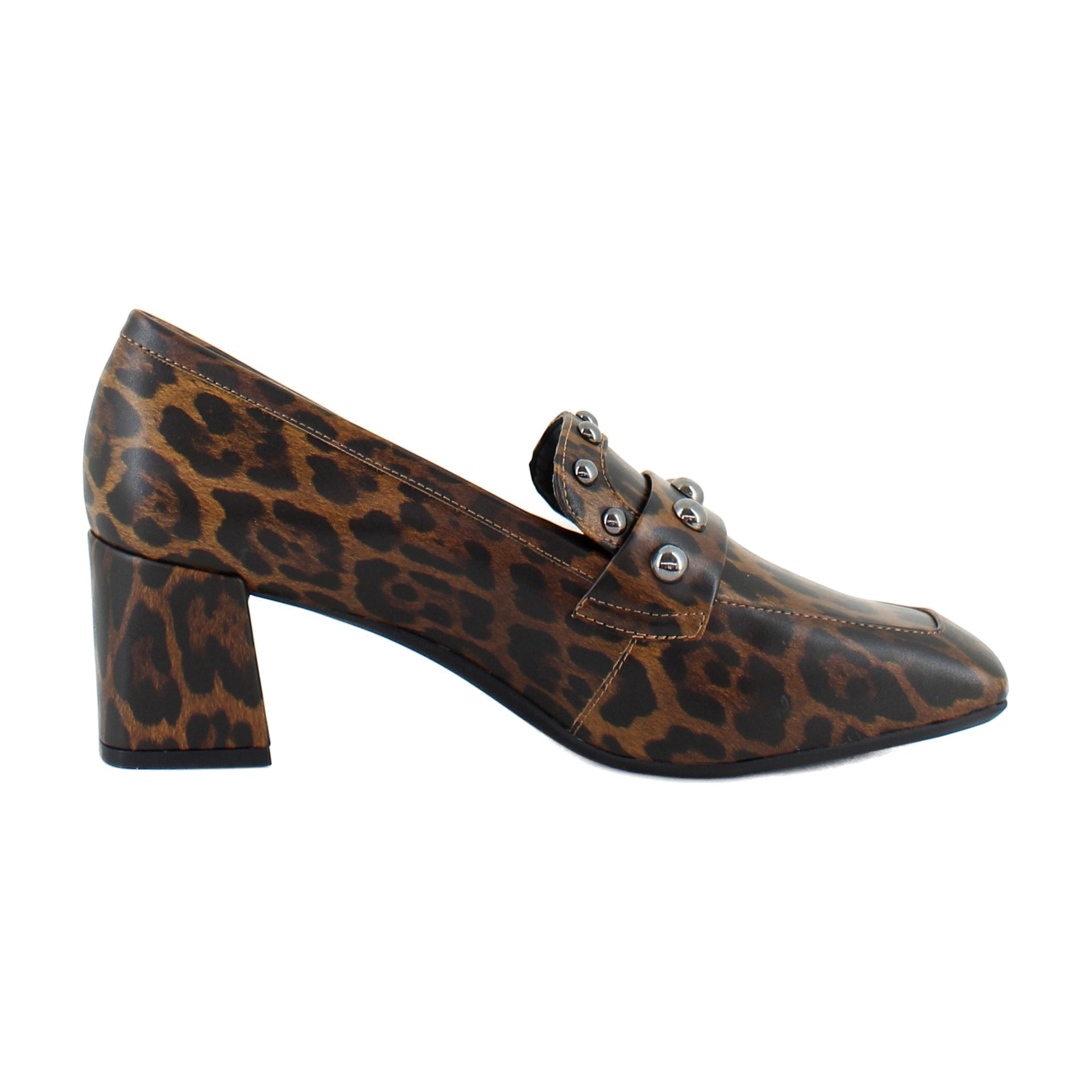 Tobacco Leopard Glossy Faux Leather