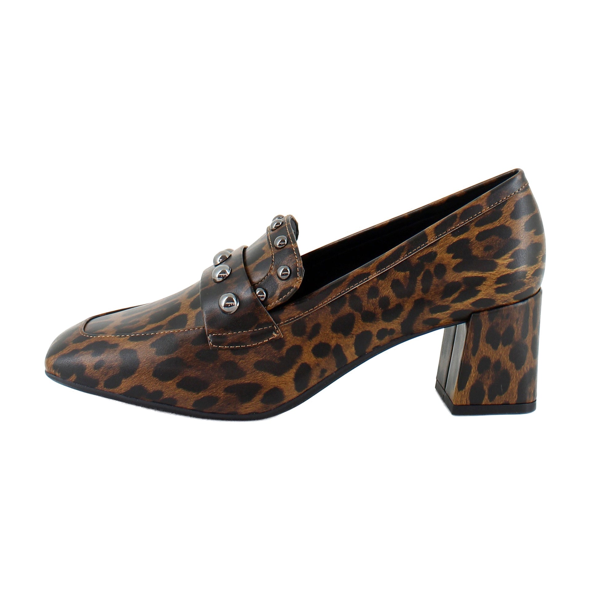Tobacco Leopard Glossy Faux Leather