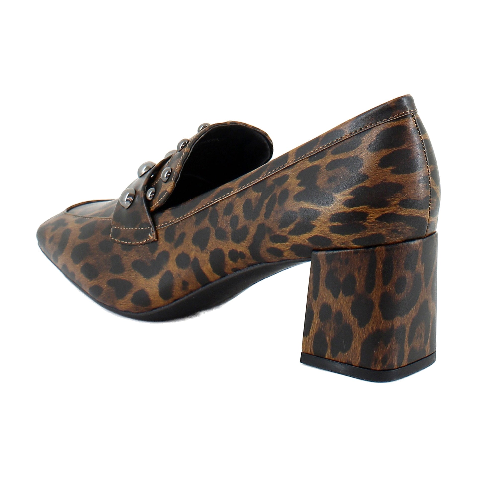 Tobacco Leopard Glossy Faux Leather