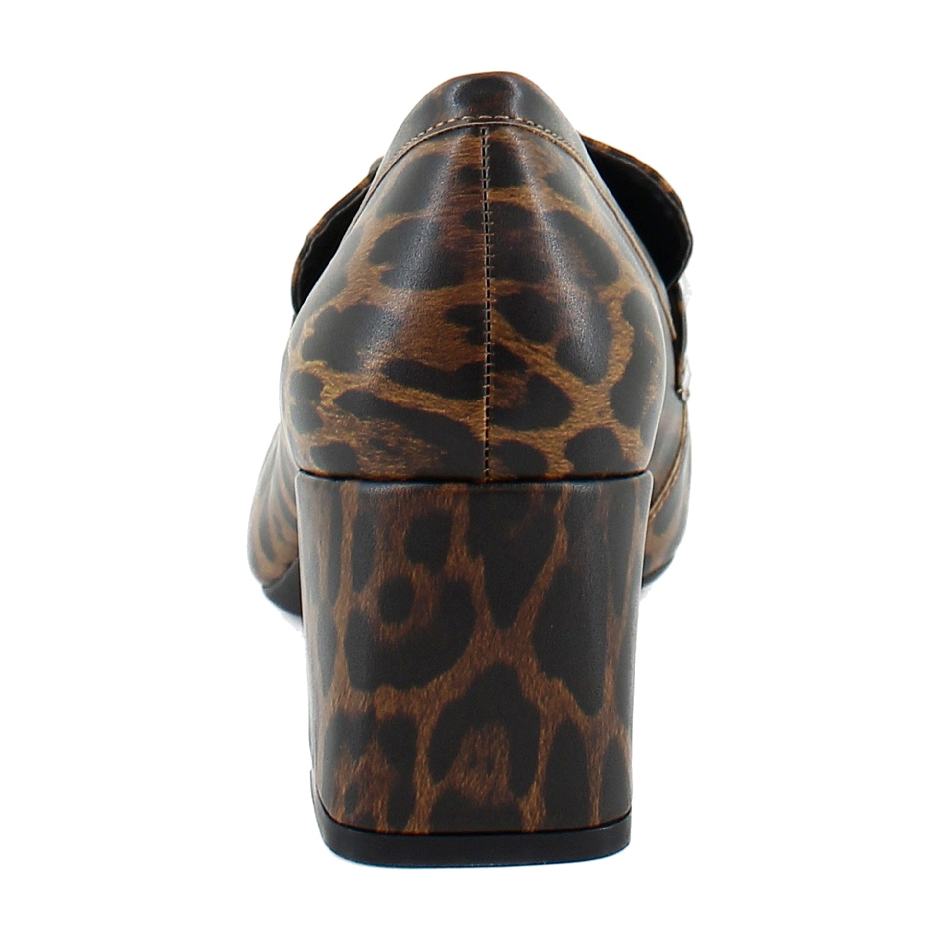 Tobacco Leopard Glossy Faux Leather