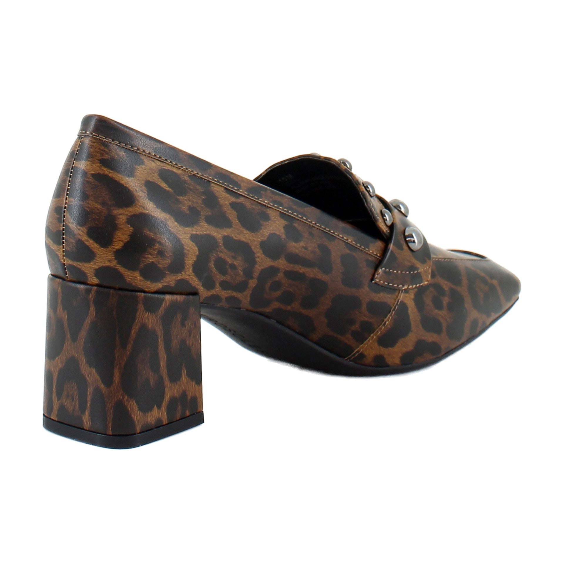 Tobacco Leopard Glossy Faux Leather