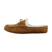Tobacco Faux Suede With Faux Shearling