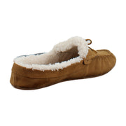 Tobacco Faux Suede With Faux Shearling