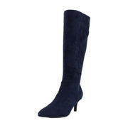 Navy Faux Suede
