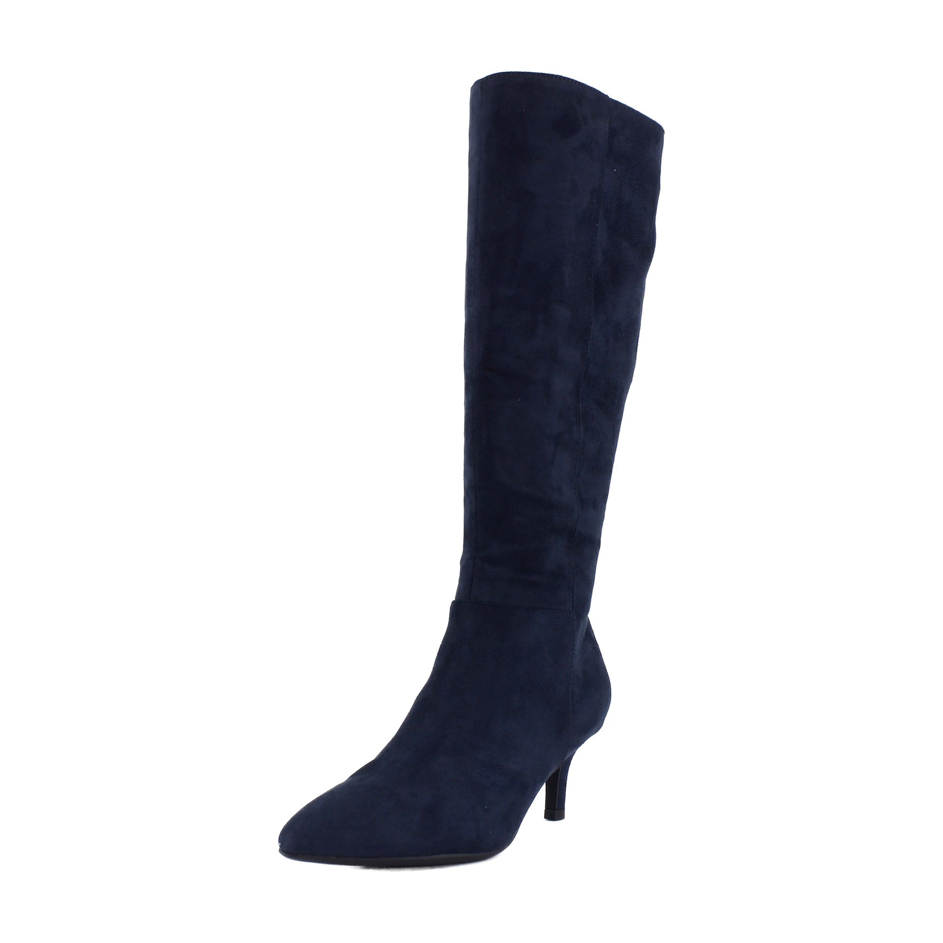 Navy Faux Suede