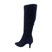 Navy Faux Suede