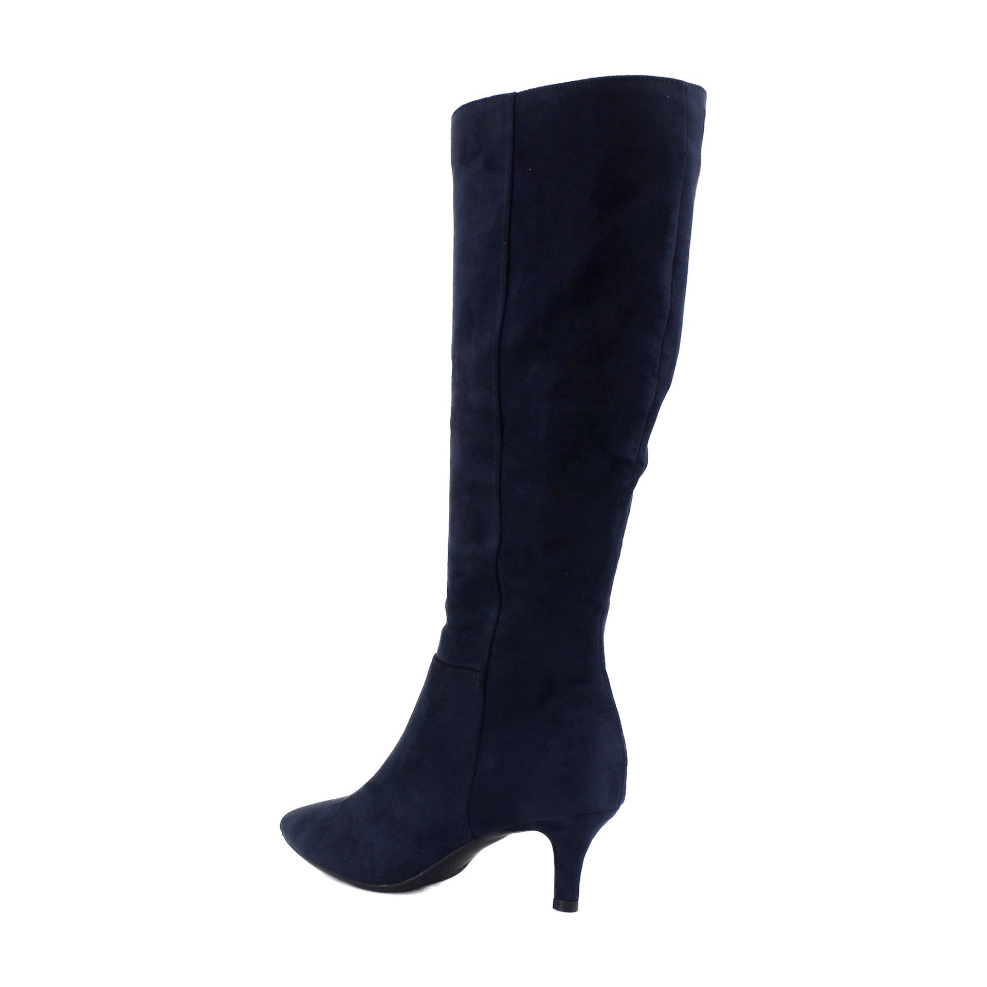 Navy Faux Suede