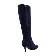 Navy Faux Suede
