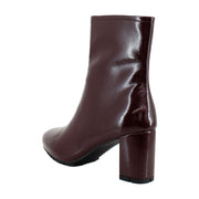 Merlot Crinkle Patent Faux Leather
