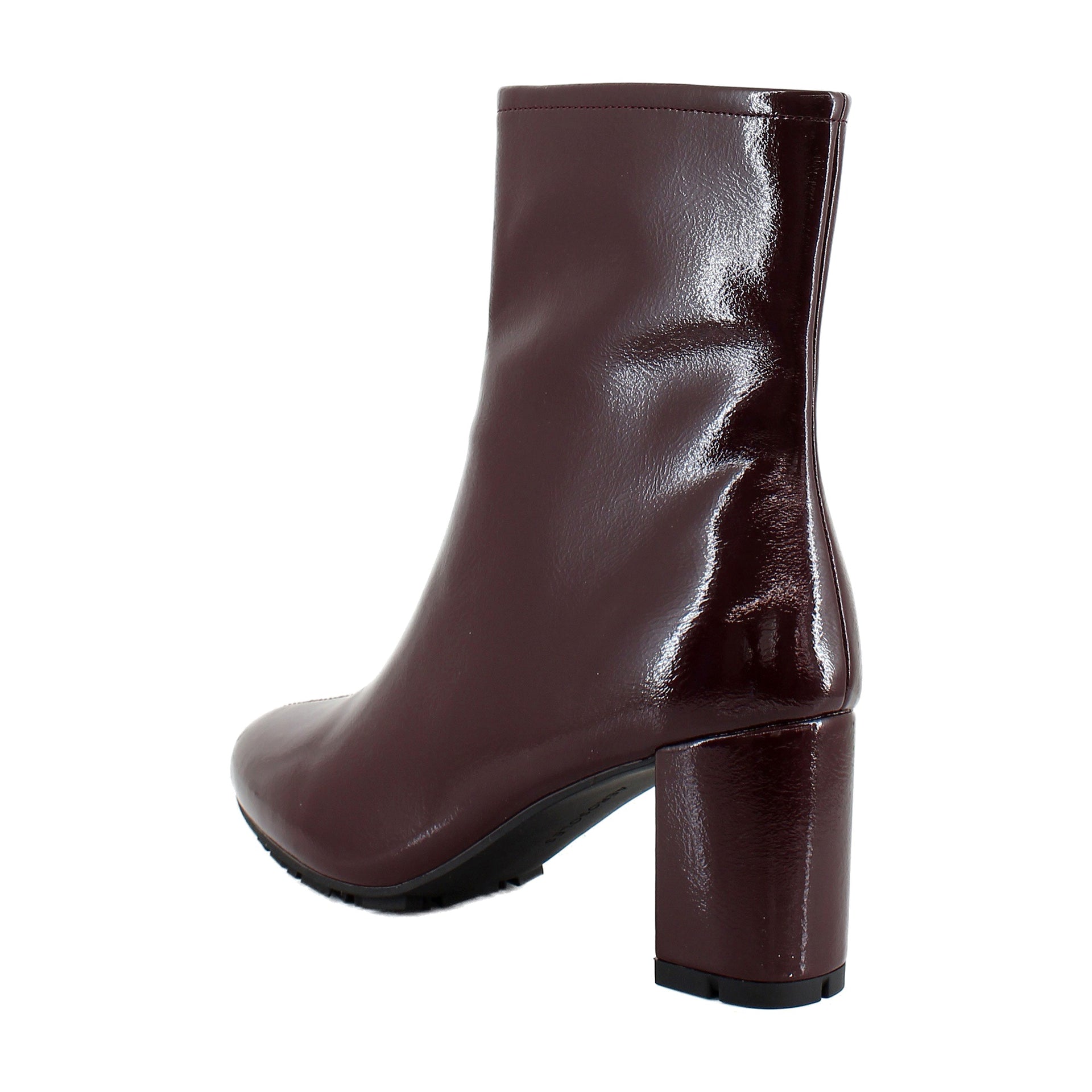 Merlot Crinkle Patent Faux Leather