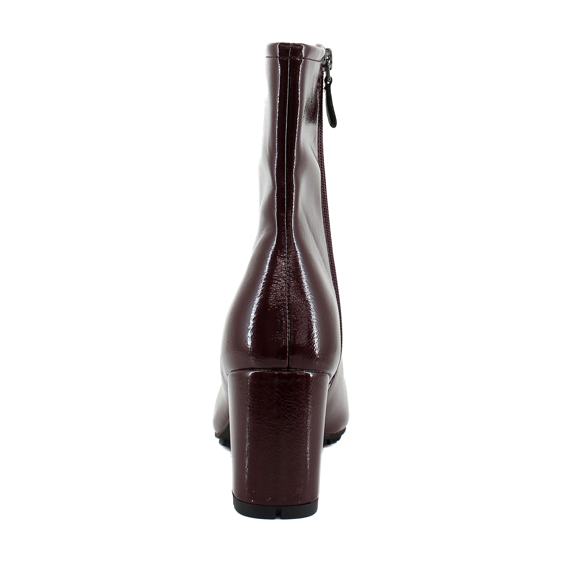 Merlot Crinkle Patent Faux Leather