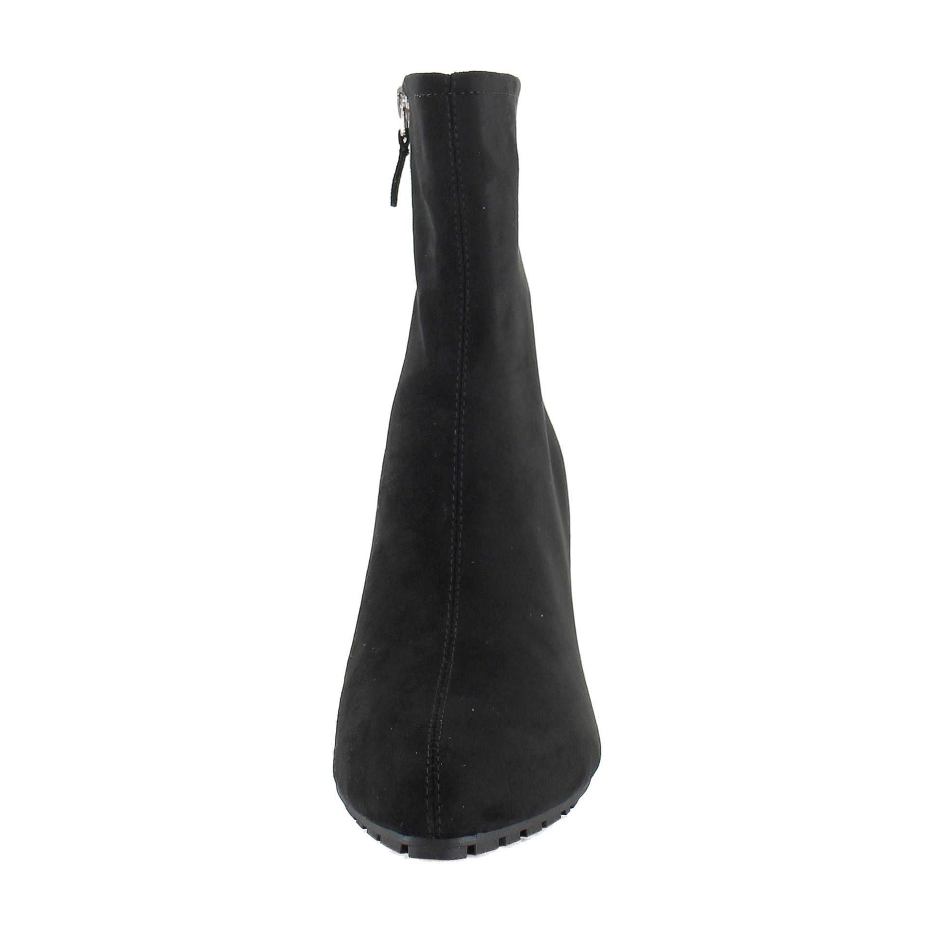 Black Stretch Faux Suede