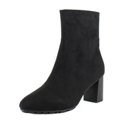 Black Stretch Faux Suede