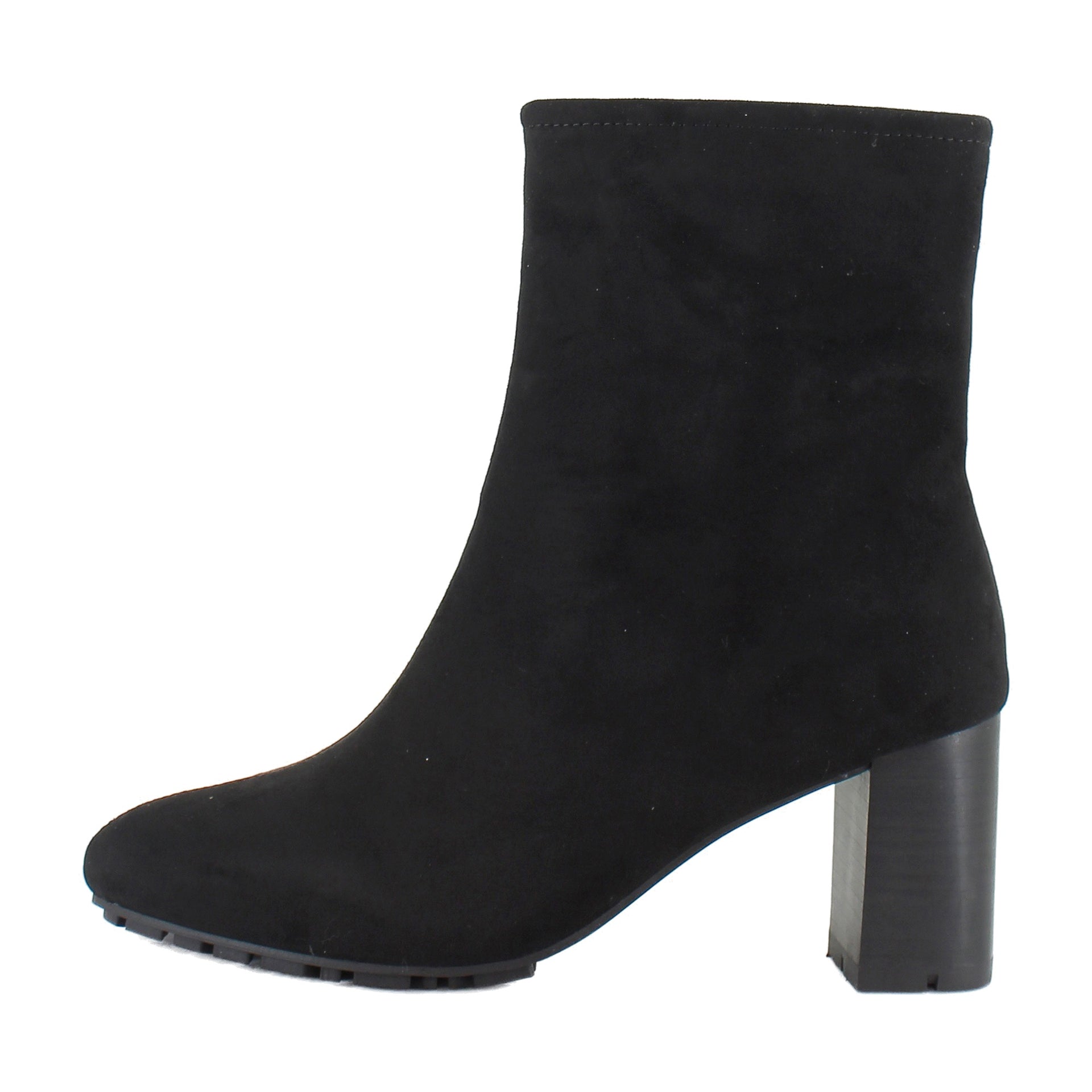 Black Stretch Faux Suede
