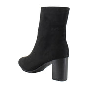 Black Stretch Faux Suede