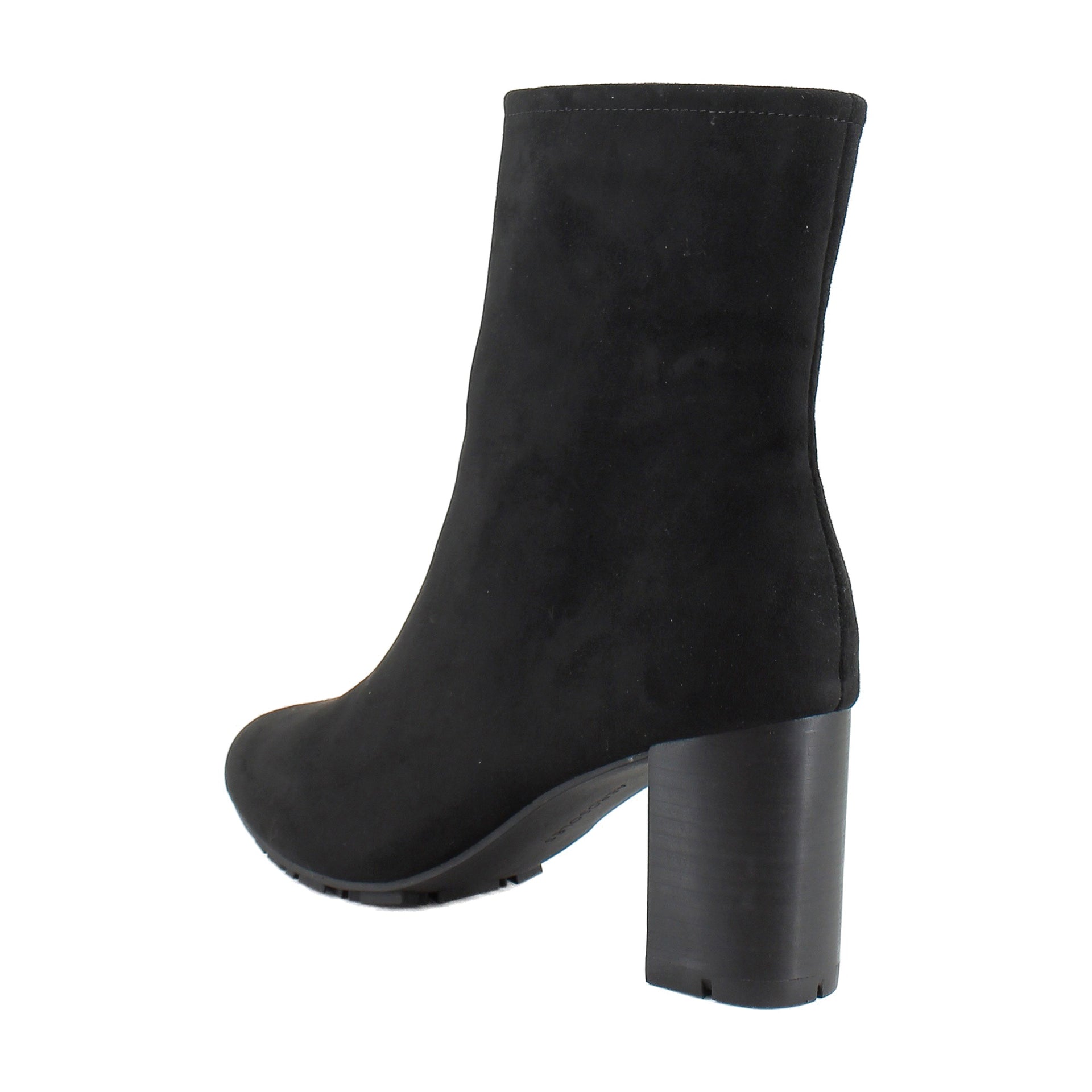 Black Stretch Faux Suede