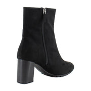 Black Stretch Faux Suede
