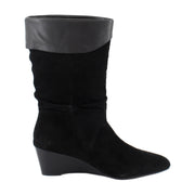 Black Suede/Soft Nappa Leather