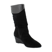 Black Suede/Soft Nappa Leather
