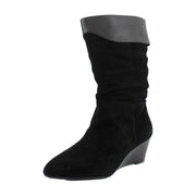 Black Suede/Soft Nappa Leather