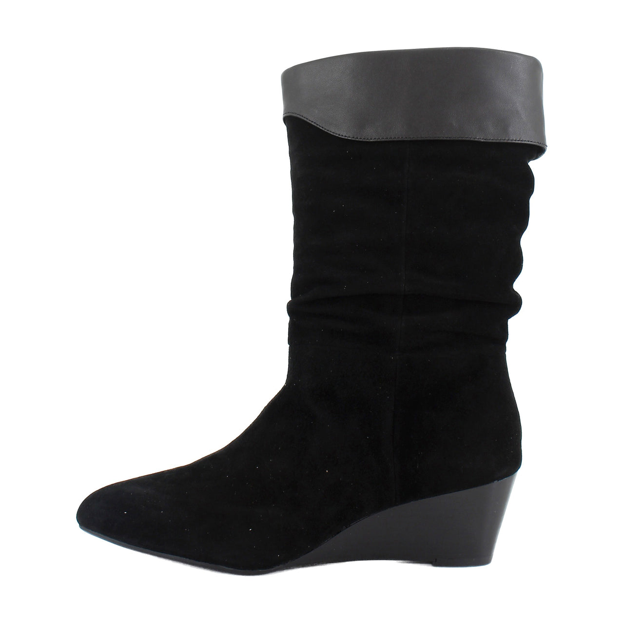 Black Suede/Soft Nappa Leather