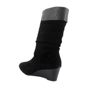 Black Suede/Soft Nappa Leather