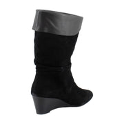 Black Suede/Soft Nappa Leather