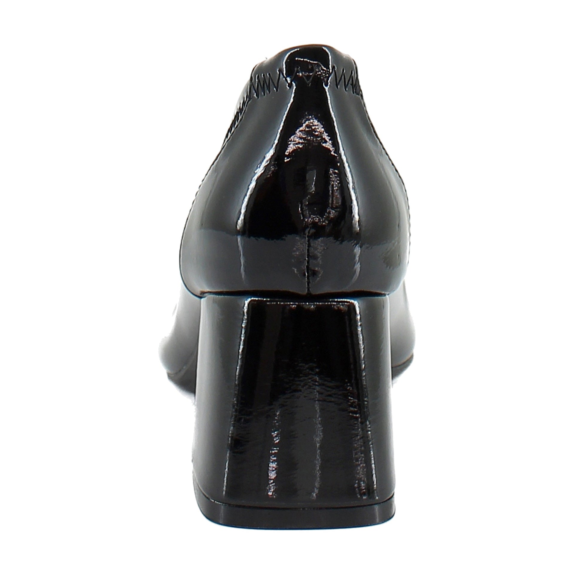 Black Crinkle Patent Faux Leather