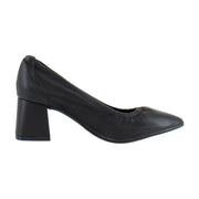Black Stretch Faux Leather