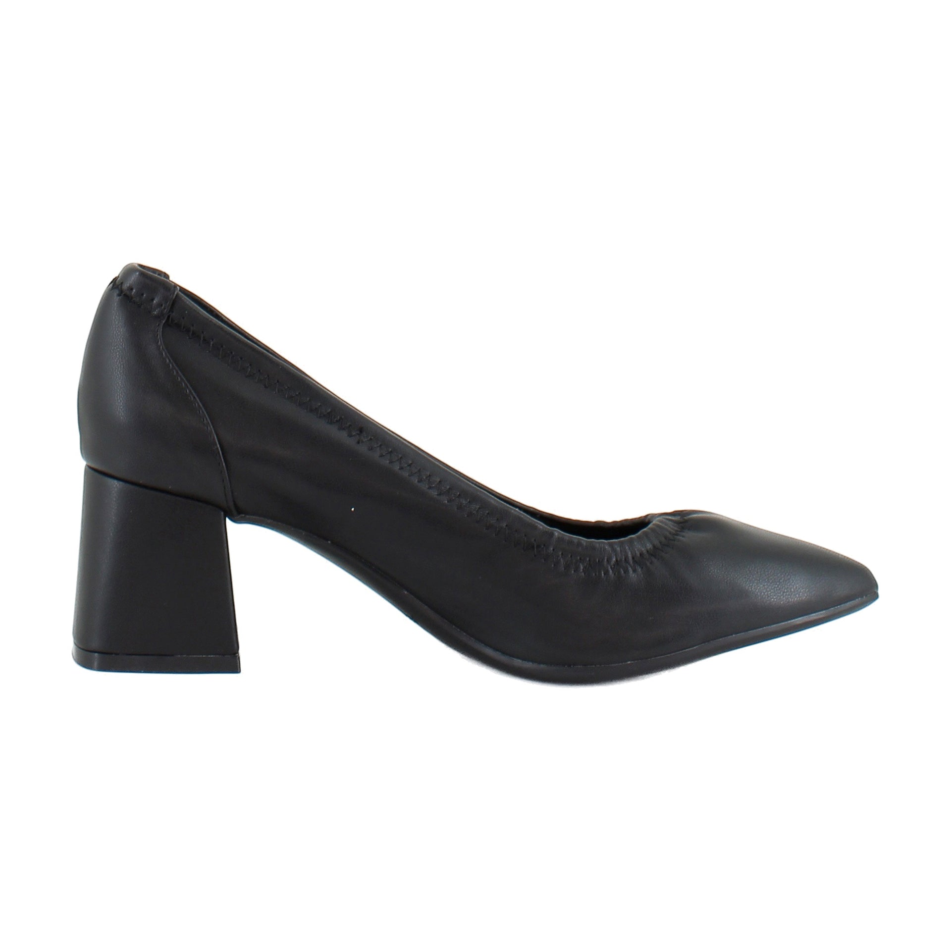 Black Stretch Faux Leather