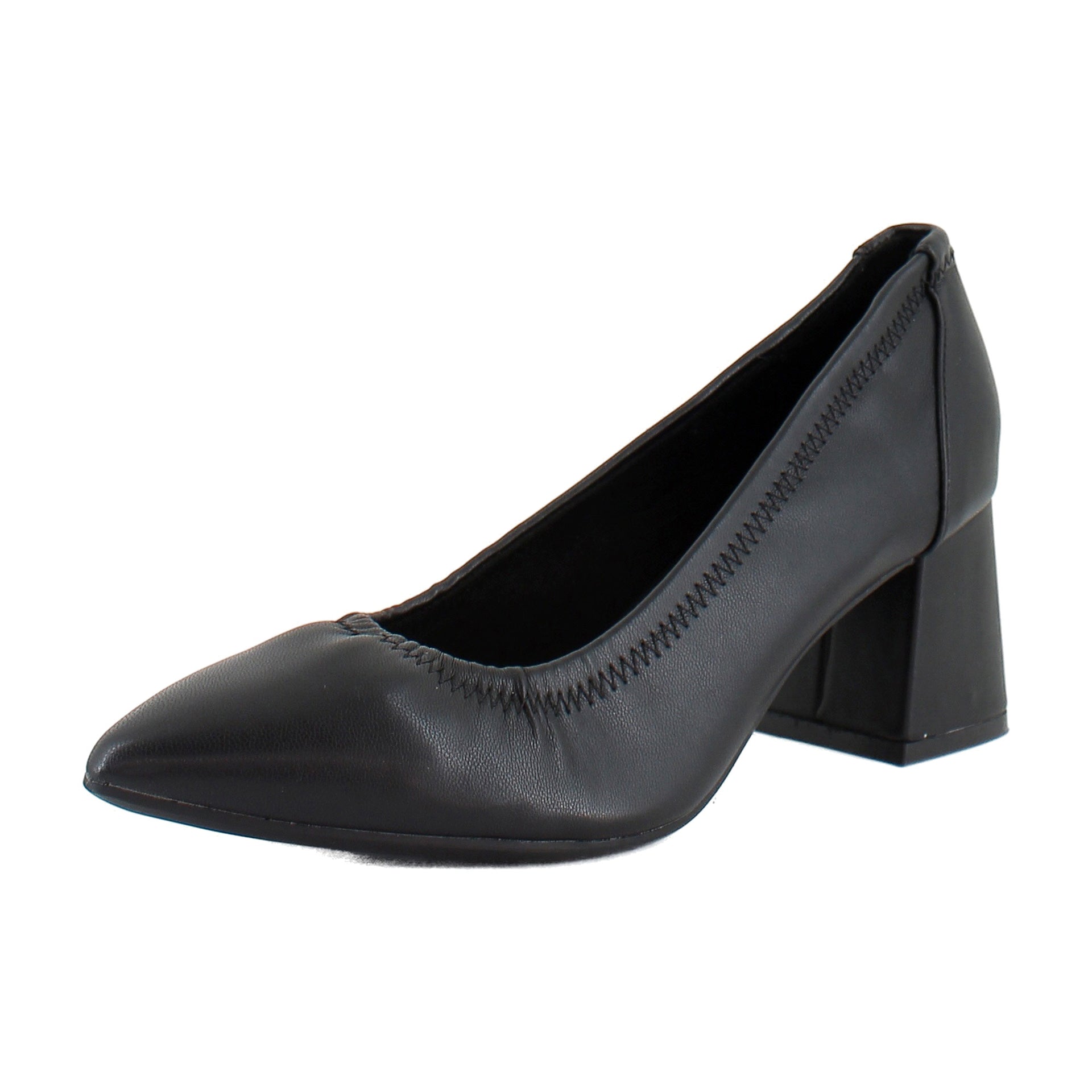 Black Stretch Faux Leather