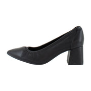 Black Stretch Faux Leather