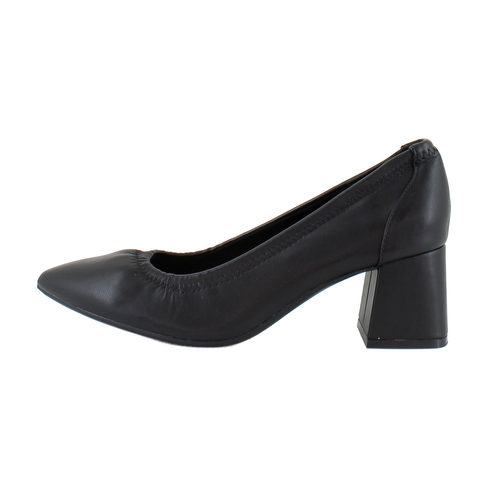 Black Stretch Faux Leather