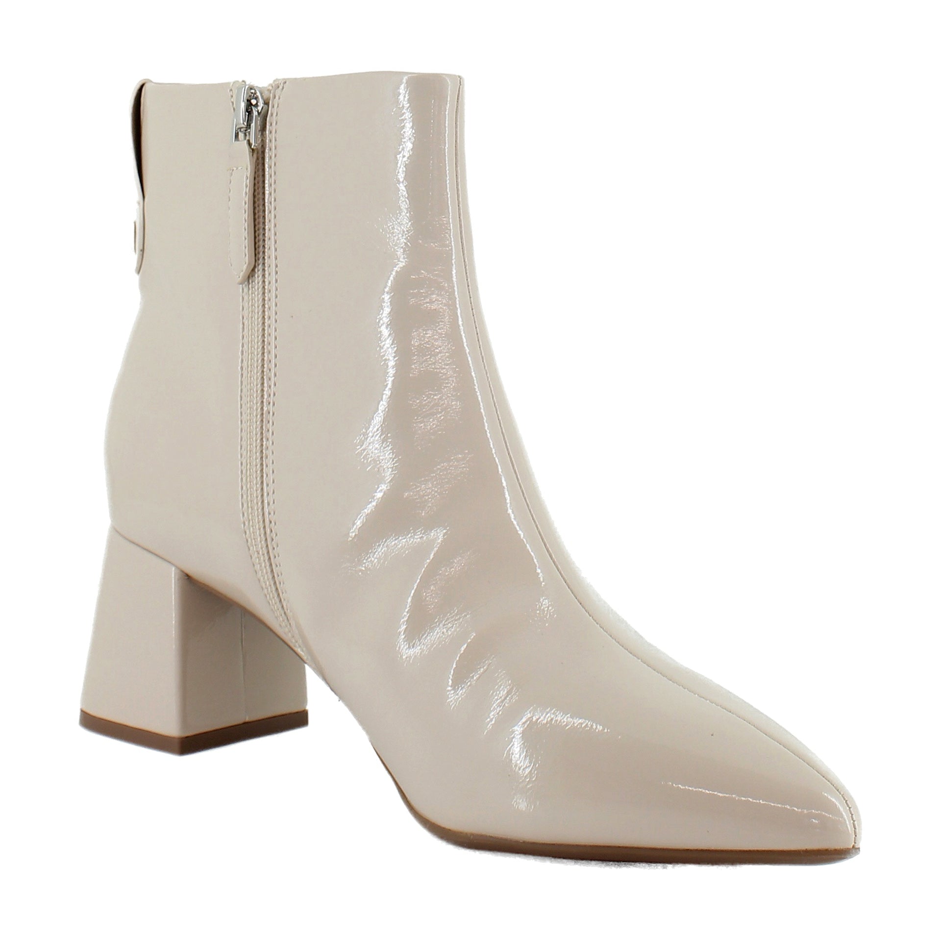Stone Crinkle Patent Faux Leather